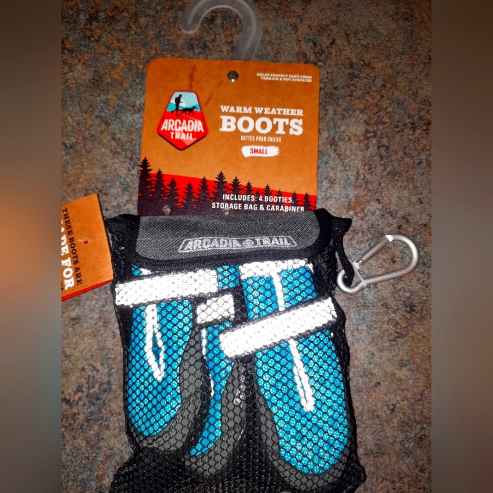 Acadia Trails Warm weather size small dog shoes with heavy duty soles